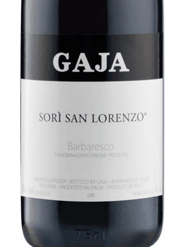 GAJA SORI SAN LORENZO BARBARESCO 2021 750ML